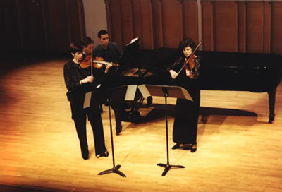 Three Poems for Two Violins and Piano (first NYC performance); Laura Hamilton and Karen Marx, violins, John Churchwell, piano